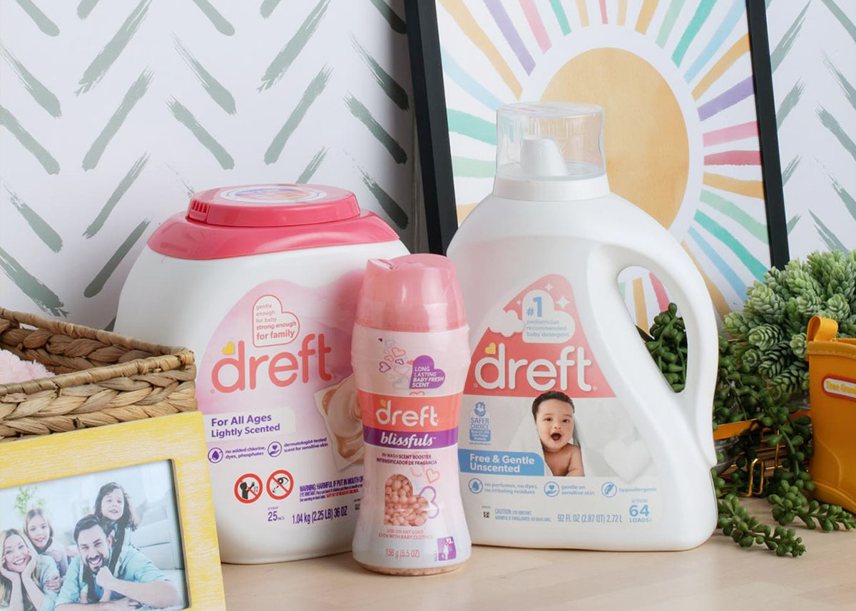 Dreft Laundry Detergent & Scent Boosters background image