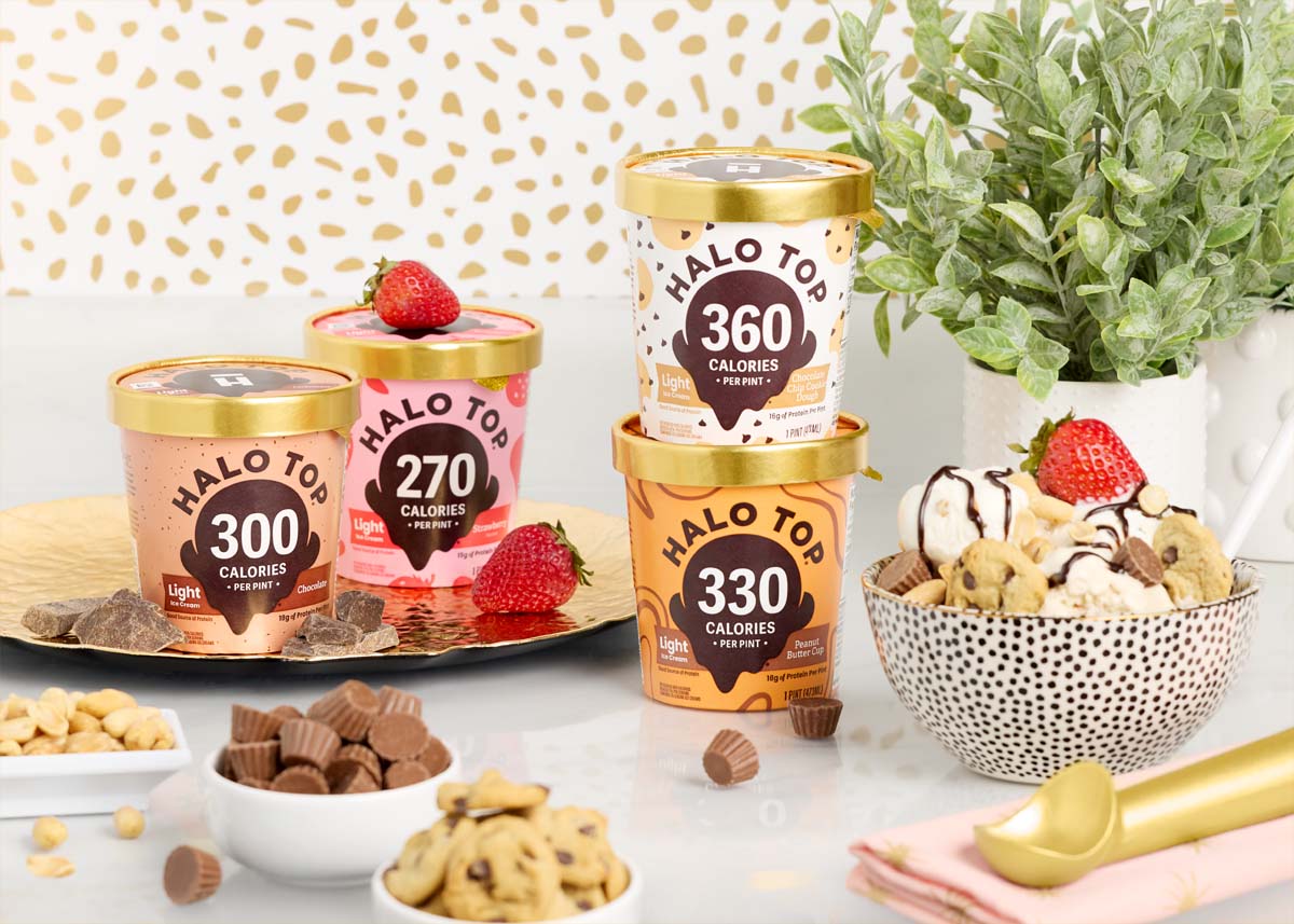 HALO TOP Ice Cream background image