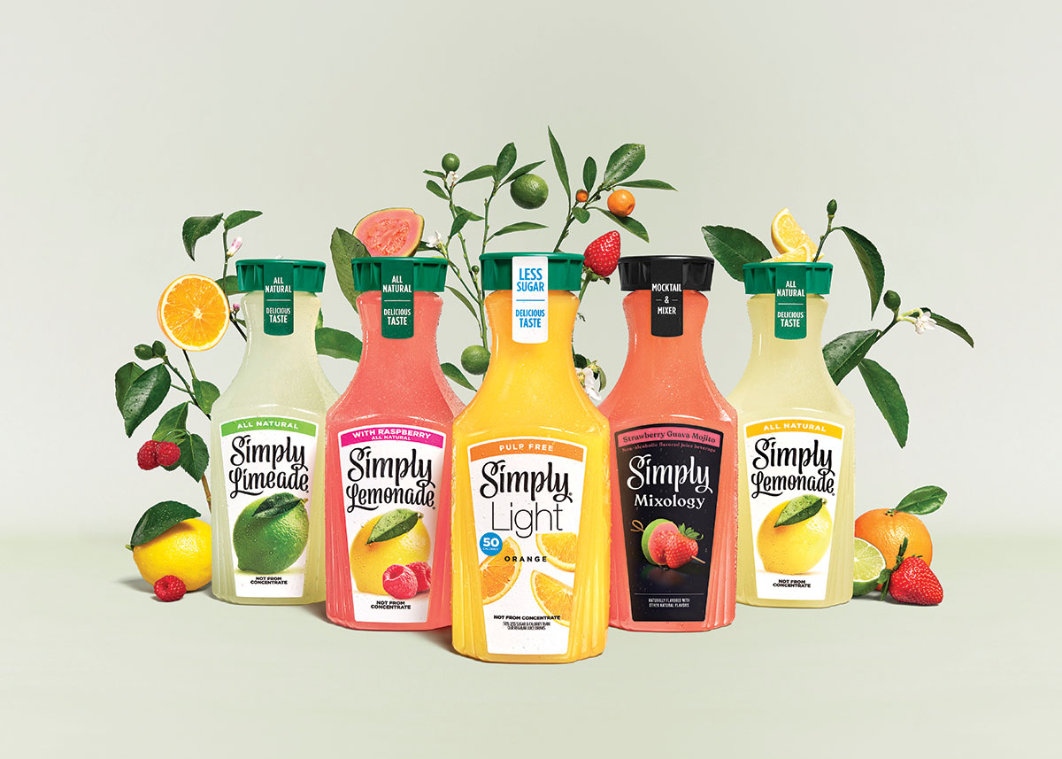 Simply juices and drinks background image