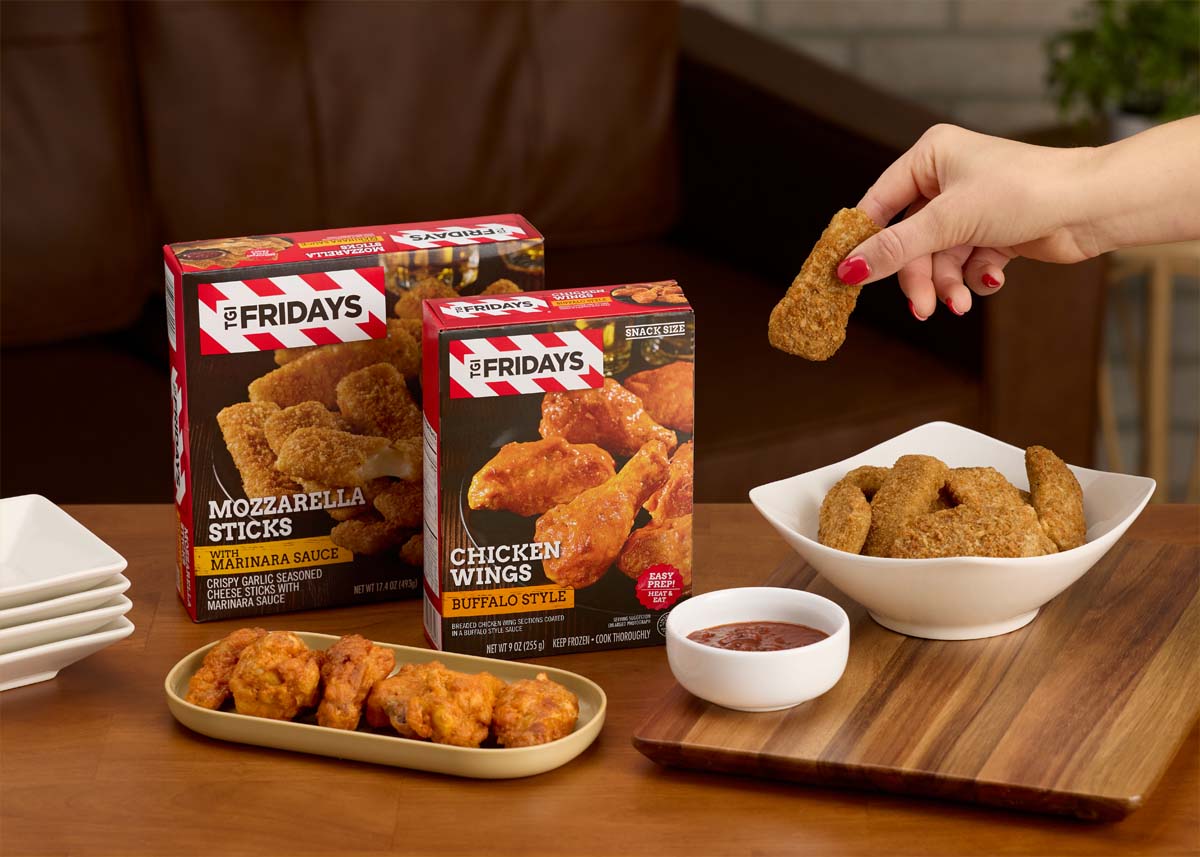 TGI Fridays Frozen Snacks background image