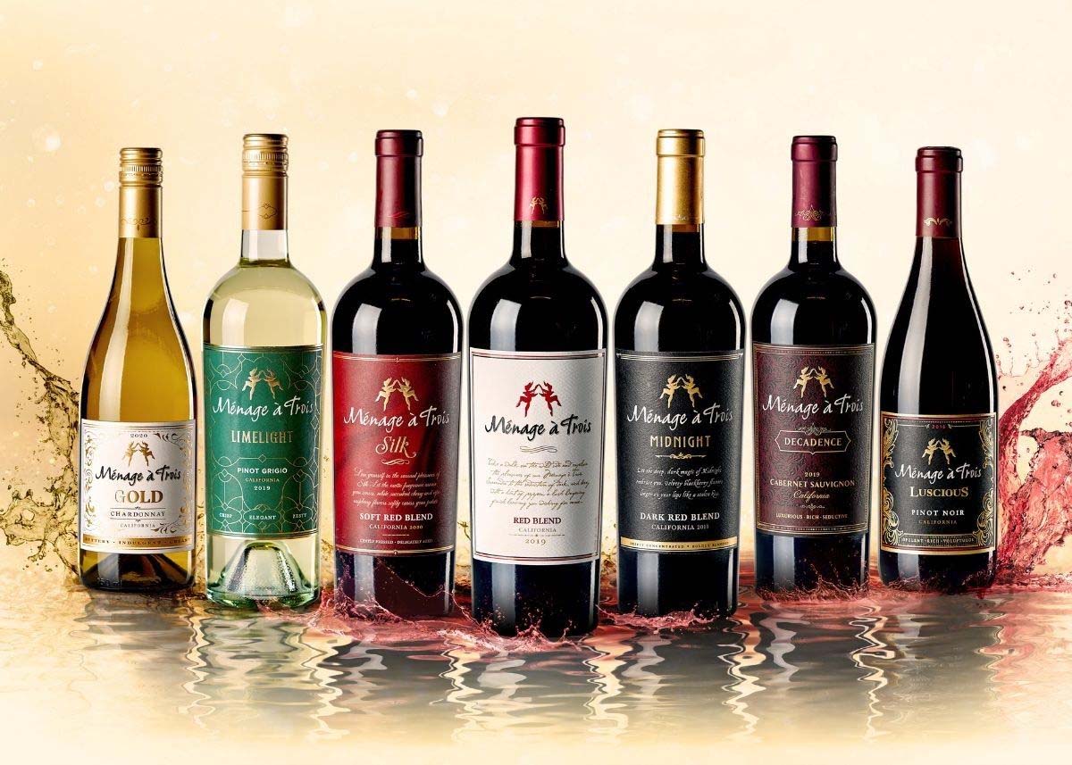 Menage a Trois Wines background image