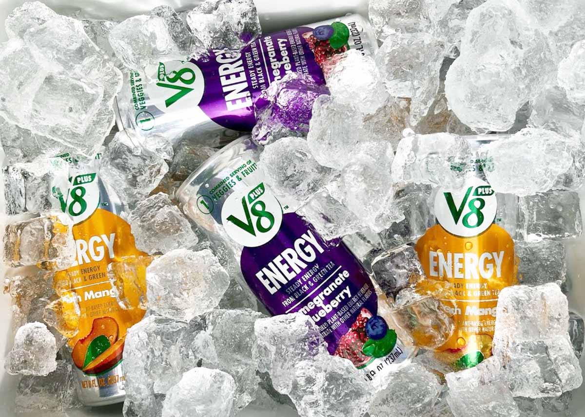 V8 +ENERGY background image
