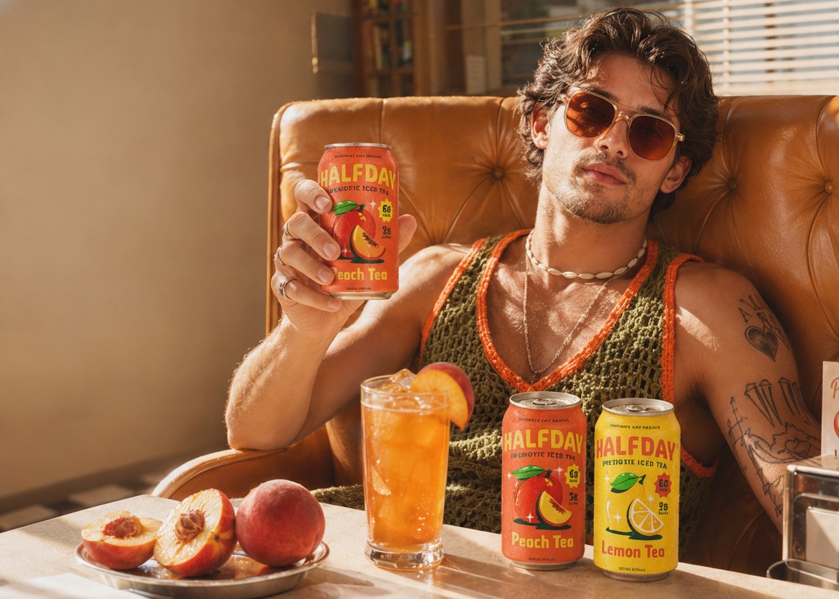 Halfday Prebiotic Iced Tea background image